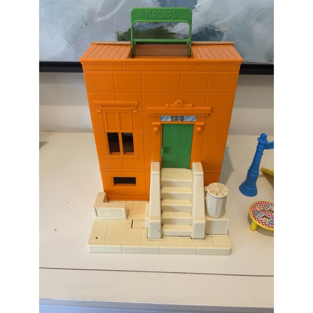 Vtg 1984 Playskool 123 Sesame Street Mr Hooper's Store Play House w/Original Pcs - Picture 3 of 7